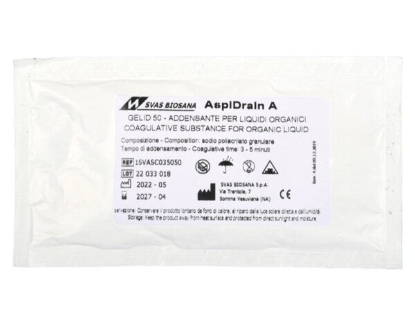 Polvere Addensante Gelid Polimerica Super Assorbente 50 g - 75 pezzi