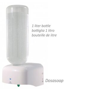Dosasoap Dispensatore Sapone No Touch da Parete Bianco - 2 pezzi - 2