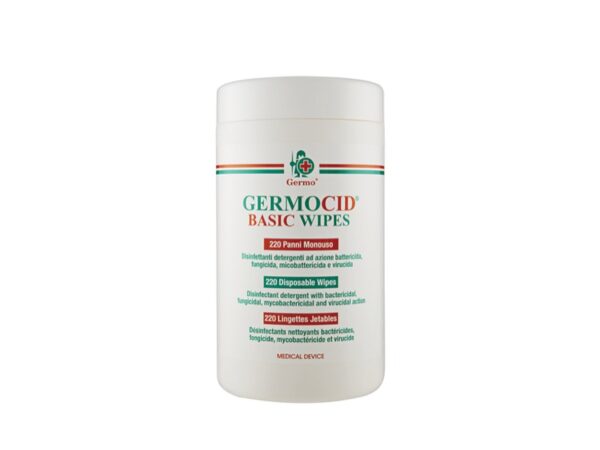 Germocid Basic Wipes Salviettine Disinfettanti Alcol 60% 220 pz - 12 flaconi
