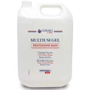 Gel Disinfettante Alcolico Multiuso Mani Senza Acqua - 5 Litri - 4 flaconi