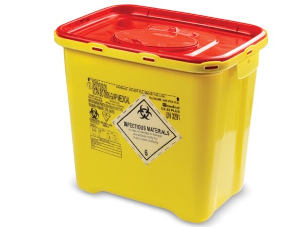 Contenitore Rifiuti Taglienti Linea CS Plus 22 Litri 37,5x27,2x34,5 cm - 20 pz