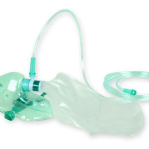 Mascherina Alto Flusso Adulti per Ossigenoterapia con Tubo - 80 pz - 1