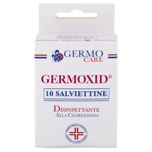 Salviettine Disinfettanti Clorexidina Germoxid, Scatola da 10 - 4 x 12 scatole - 1