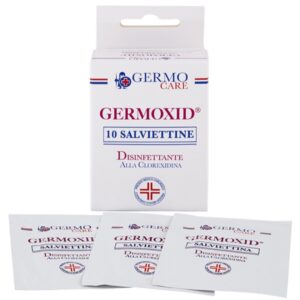 Salviettine Disinfettanti Clorexidina Germoxid, Scatola da 10 - 4 x 12 scatole - 2
