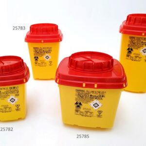 Contenitore per Rifiuti Taglienti Linea CS da 3 Litri 16,7x16,7x23,2 cm - 100 pz - 3