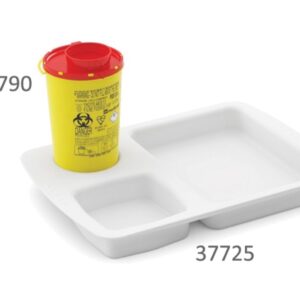 Vassoio con Scomparti per Contenitori e Rifiuti 35x24,5x4,4 cm - 2 pz - 2