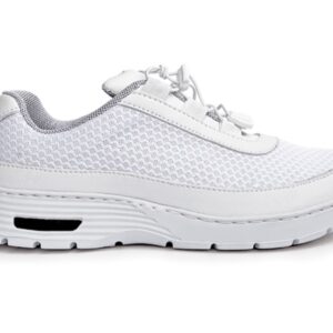 Scarpa Professionale Sneaker HF100 con Lacci Elastici Bianca Taglia 40 - 3 paia - 2