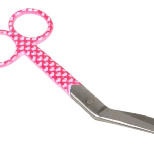 Forbici per Bende in Acciaio Inox 14 cm Fantasia Cuori - 25 pezzi - 1
