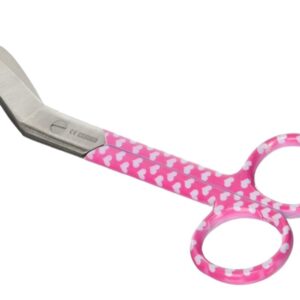 Forbici per Bende in Acciaio Inox 14 cm Fantasia Cuori - 25 pezzi - 2