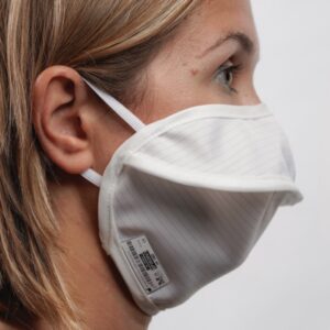 Mascherina Riutilizzabile Mycroclean BFE 99,8% Bianca, Nasello - 12 pz - 3