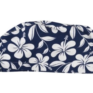 Cappellino Chirurgico Fantasia Hawaii con Laccetti Regolabili - Taglia M - 15 pz