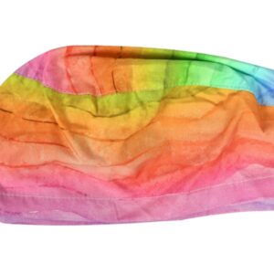 Cappellino Sanitario Fantasia Arcobaleno con Laccetti Taglia M - 15 pz - 1