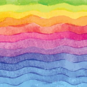 Cappellino Sanitario Fantasia Arcobaleno con Laccetti Taglia M - 15 pz - 3