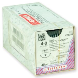 Ethicon Vicryl Rapid Sutura Assorbibile Intrecciata 4/0 Ago 19 mm - 24 pz - 1