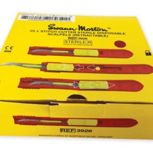 Swann-Morton Rimuovi Punti di Sicurezza Lama Retraibile Inox Sterile - 75 pz - 3