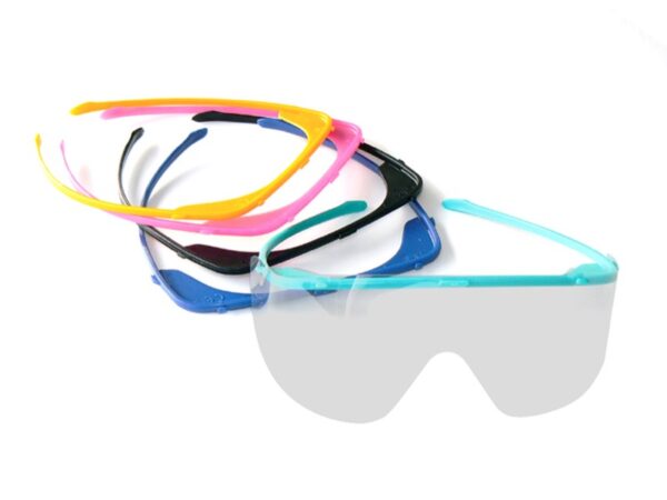 Kit Visiere Antiappannanti con Montature 5 Supporti e 20 Maschere - 6 kit