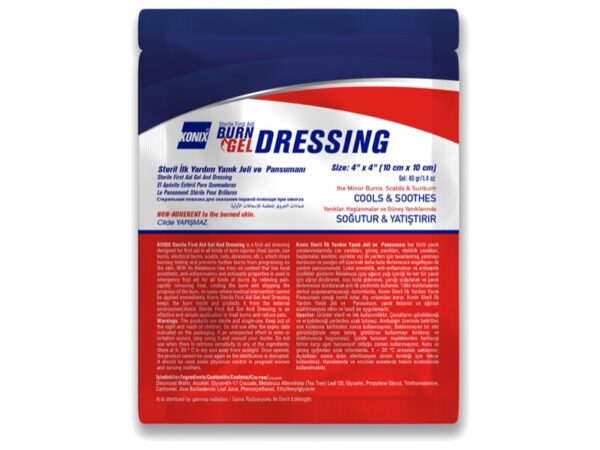 Medicazione in Gel per Ustioni 10x10 cm Sterile - 150 pezzi
