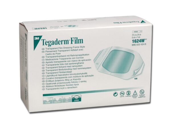 3M Tegaderm Medicazione Trasparente Sterile 6 x 7 cm cod. 3M 1624W - 400 pezzi