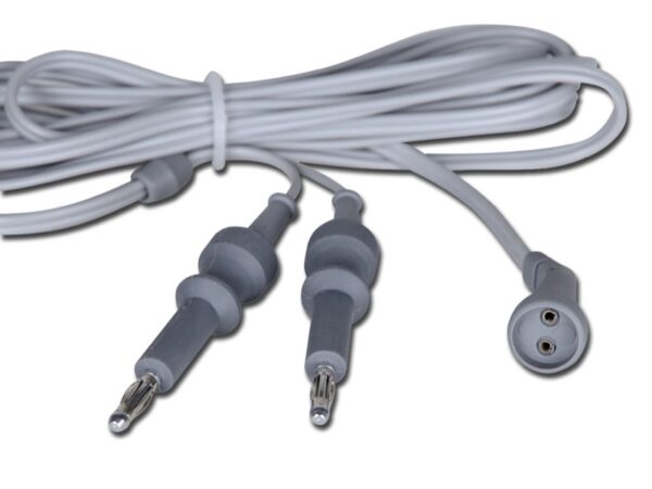 Cavo Bipolare US 2 Pin in Silicone per Elettrobisturi MB 240-380, 3 m - 2 pezzi