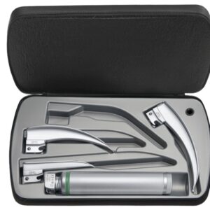 Heine Set Laringoscopio F.O. Classic+ LED 3 Lame Manico 2,5 V - F-119.18.860 - 1