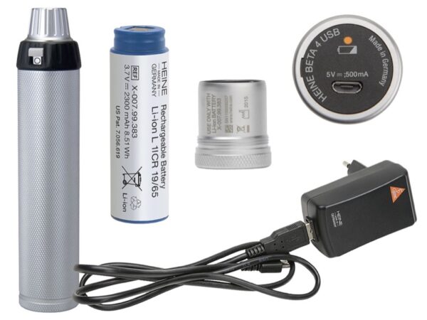 Heine Kit Manico Li-Ion Ricaricabile Beta4 USB X-007.99.388