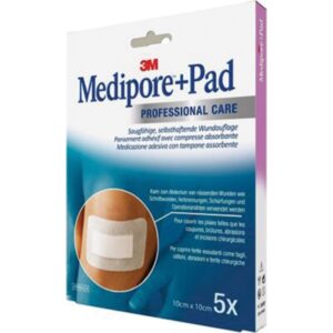 3M Medipore + Pad Medicazione Sterile 10x10 cm 3566NP - 100 pezzi - 2