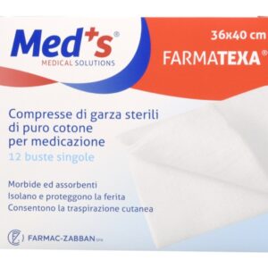 Compresse Garza Idrofila di Cotone Sterile 36 x 40 cm - Scatole da 12 - 1