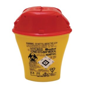 Contenitore Monouso per Rifiuti Taglienti Pocket 0,4 l 12,3x6,2x16,5 cm - 70 pz - 1