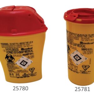 Contenitore Monouso per Rifiuti Taglienti Pocket 0,4 l 12,3x6,2x16,5 cm - 70 pz - 2