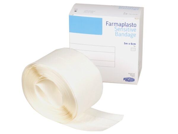 Medicazione Adesiva su Misura per Pelli Sensibili 5 m x 6 cm - 25 rotoli