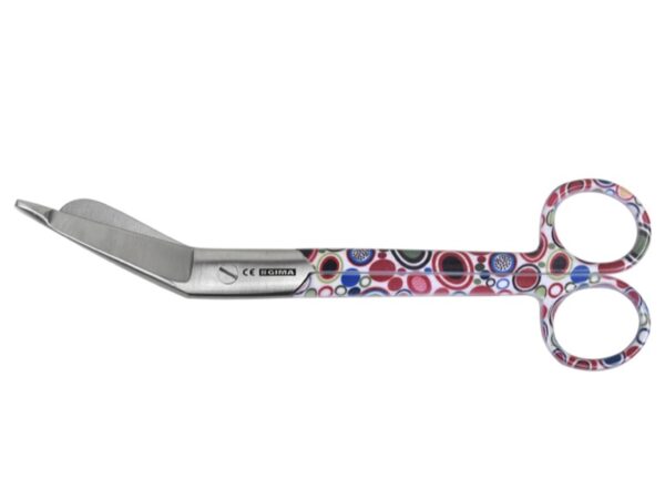 Forbici per Bende in Acciaio Inox 18 cm Fantasia Bolle - 20 pezzi