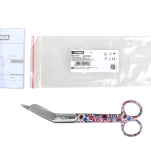 Forbici per Bende in Acciaio Inox 18 cm Fantasia Bolle - 20 pezzi - 3