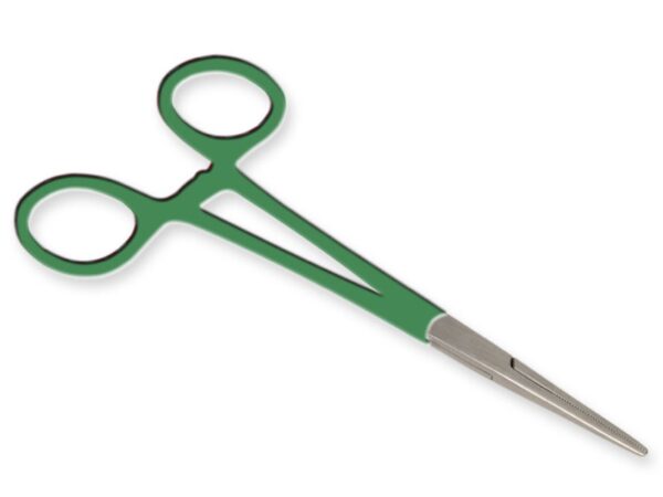 Pinza Emostatica Retta in Acciaio Inox Anelli Verdi 16 cm - 20 pezzi