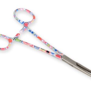 Pinza Emostatica Retta in Acciaio Inox Fantasia Bolle 16 cm - 15 pezzi - 1