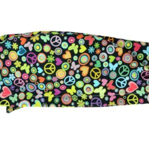 Cappellino Chirurgico Fantasia Pace Taglia M con Laccetti Regolabili - 15 pezzi - 1