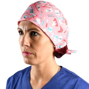 Cappellino Chirurgico Fantasia Dentista con Laccetti Regolabili Taglia M - 15 pz - 2