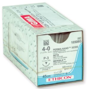 Ethicon Perma-Hand Sutura Seta Intrecciata 4/0 Ago 13 mm 641G - 24 pz - 1