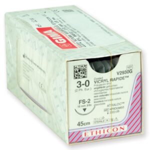 Ethicon Vicryl Rapid Sutura Assorbibile Intrecciata 3/0 Ago 19 mm - 24 pezzi - 1