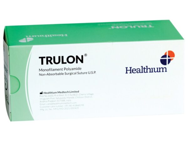 Sutura Non Assorbibile Trulon Nylon 3/0 Curva 3/8 Ago 24 mm 45 cm Nero - 120 pz