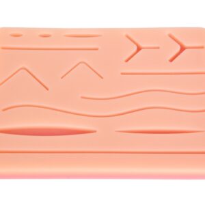 Pad per Esercitazione Sutura con Rete in Silicone 14 Ferite 3 Strati - 12 pezzi - 1
