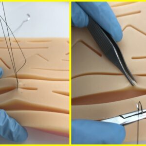 Pad per Esercitazione Sutura con Rete in Silicone 14 Ferite 3 Strati - 12 pezzi - 3