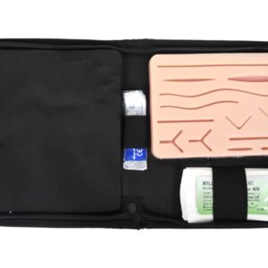 Kit Esercitazione Sutura con Pad in Silicone Strumenti Inox e Suture - 5 kit - 3