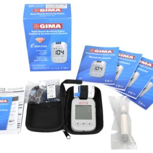 Glucometro GIMA mg/dL con Kit Completo Multilingua GB FR IT ES PT DE - 5 pezzi - 3