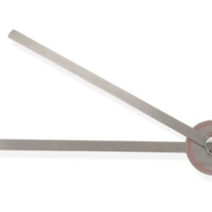 Goniometro 360° Inox 35 cm con Scale Opposte 180° e Incrementi 1° - 4 pz - 2