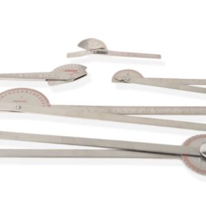 Goniometro 360° Inox 35 cm con Scale Opposte 180° e Incrementi 1° - 4 pz - 3