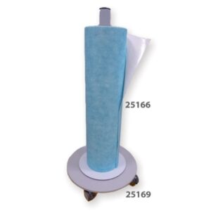 Carrello per Rulli Assorbenti in Acciaio Inox con 4 Ruote Pivottanti - 2