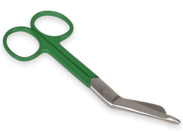 Forbici per Bende in Acciaio Inox Anelli Verdi 14 cm - 25 pezzi