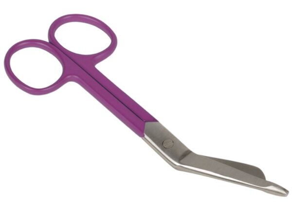 Forbici per Bende in Acciaio Inox con Anelli Viola 14 cm - 25 pezzi
