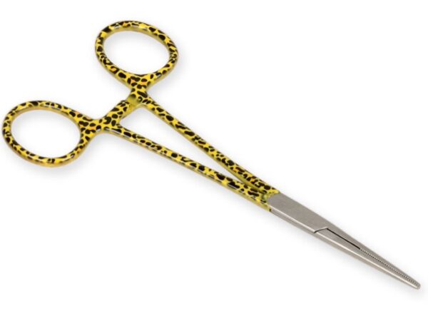 Pinza Emostatica Retta in Acciaio Inox Fantasia Leopardo 16 cm - 15 pezzi