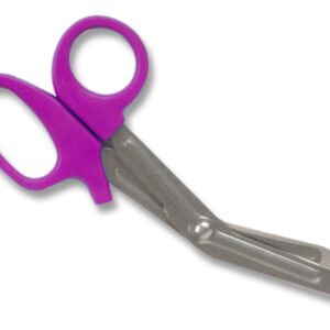 Forbici Utility per Bende in Acciaio Inox 16,5 cm con Impugnatura Lilla - 120 pz - 1